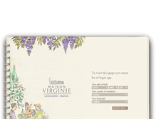 Tablet Screenshot of maisonvirginie.com